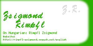 zsigmond rimpfl business card